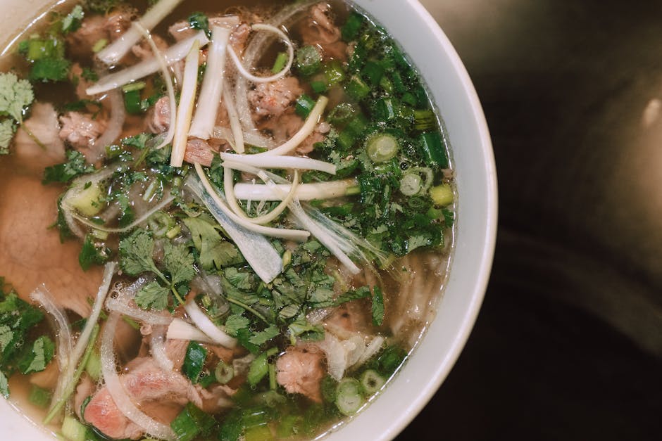 Vietnamese pho at Bodard Bistro, a Vietnamese Chinese restaurant in Houston